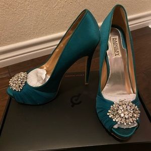 3 inch fashion heels, with rhinestones.